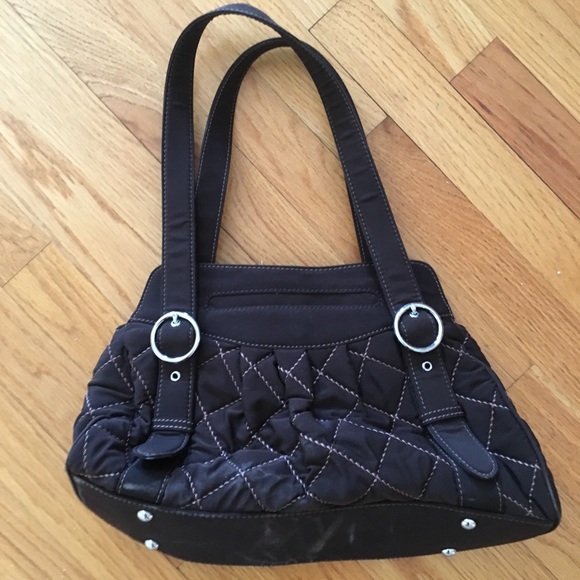 Vera Bradley Brown Quilted Shoulder Bag - Picture 2 of 5